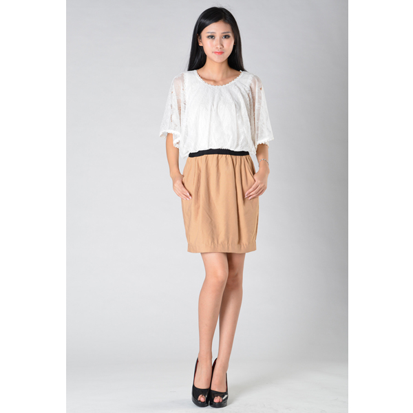 SY008撞厘士連衣裙正面效果 SY008撞厘士連衣裙正面效果